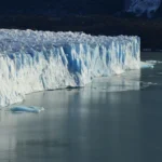 ice cliff near on body of water