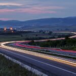 time lapsed photography of asphalt road